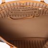 Louis Vuitton  Neverfull small model  shopping bag  in brown monogram canvas  and natural leather - Detail D3 thumbnail