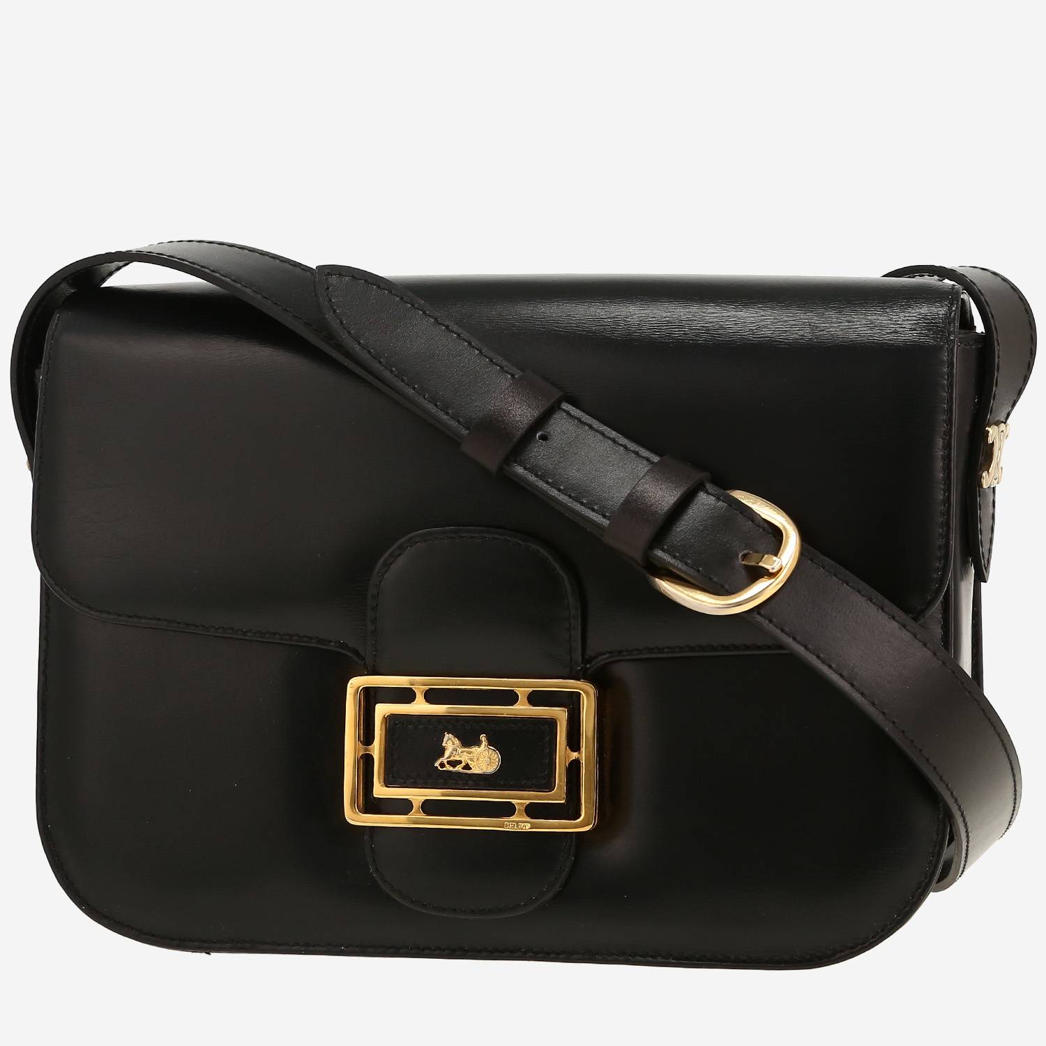 Borsa Celine  Vintage in pelle liscia nera