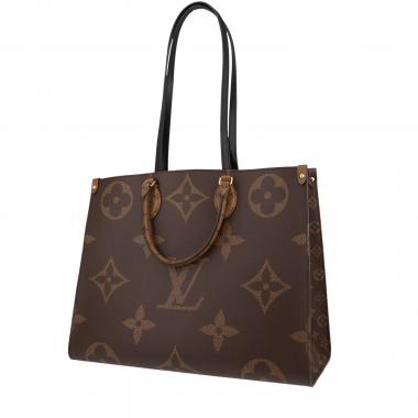 Bolso Cabás Louis Vuitton  Onthego en lona Monogram dos tonos marrón
