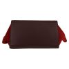 Celine  Trapeze medium model  handbag  in burgundy leather  and red suede - Detail D1 thumbnail