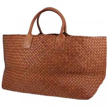 Bottega Veneta  Cabat shopping bag  in brown intrecciato leather