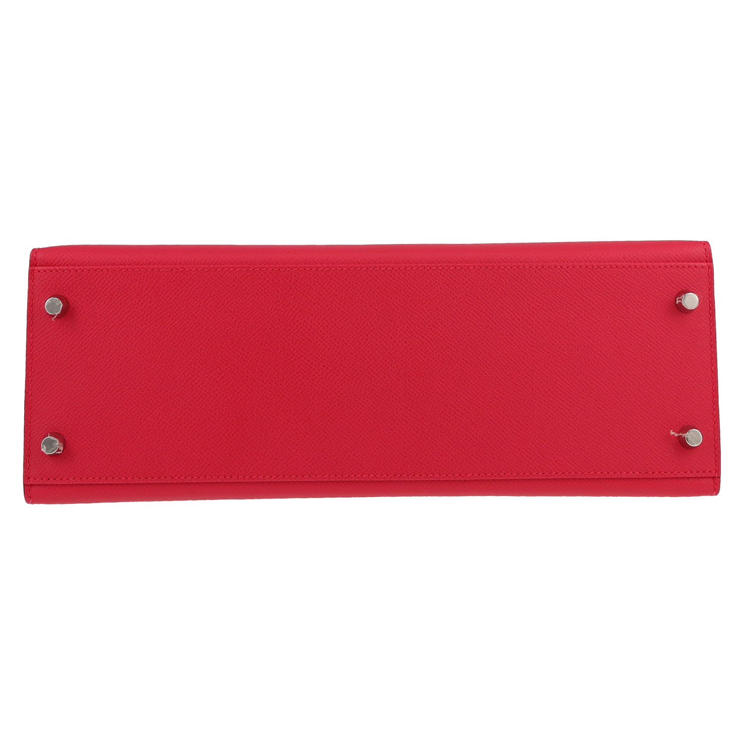 Bolso de mano Hermès  Kelly 32 cm en cuero epsom rosa - Detail D1