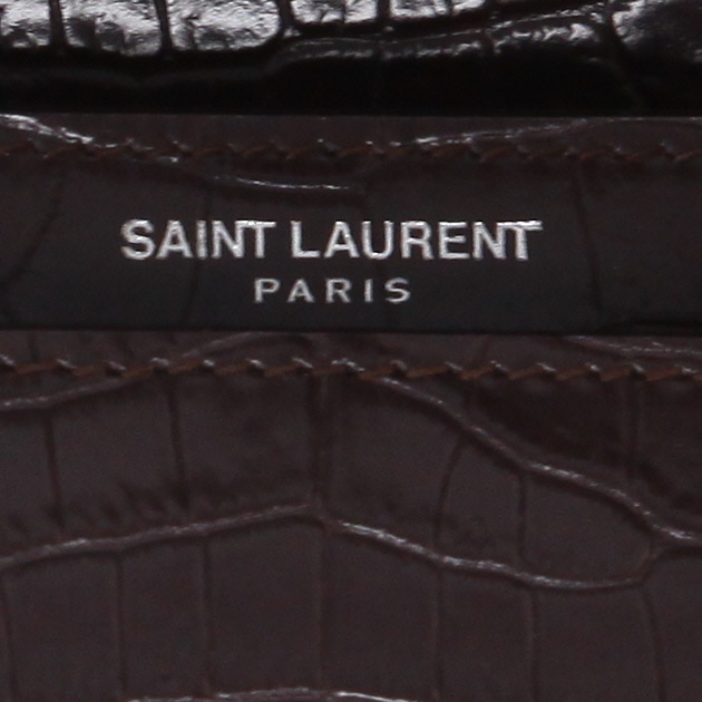 Borsa a tracolla Saint Laurent  Sunset modello medio  in pelle color prugna - Detail D2