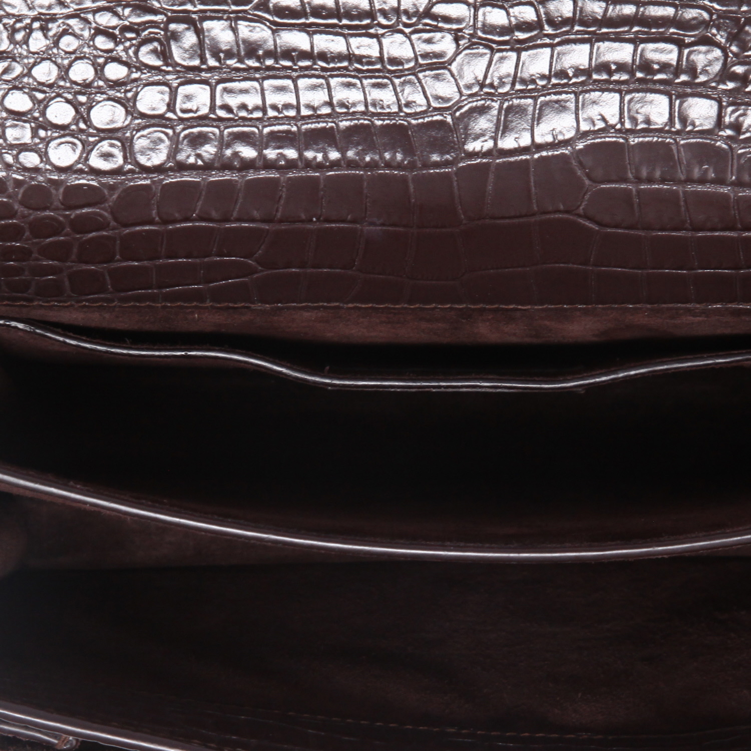 Borsa a tracolla Saint Laurent  Sunset modello medio  in pelle color prugna - Detail D3