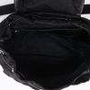 Prada   backpack  in black canvas  and black leather - Detail D3 thumbnail