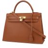 Hermès  Kelly 32 cm handbag  in gold Courchevel leather - 00pp thumbnail