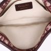 Dior   pouch  in burgundy monogram canvas Oblique  and burgundy leather - Detail D3 thumbnail