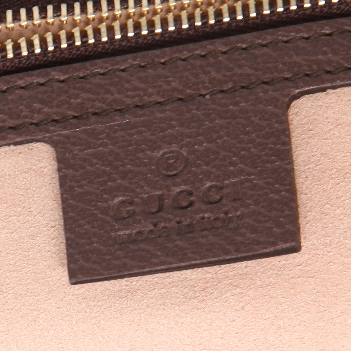 Sac cabas Gucci  Suprême GG en toile sûpreme GG beige et cuir marron - Detail D2