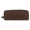 Shopping bag Louis Vuitton  Graceful in tela a scacchi ebana e pelle marrone - Detail D1 thumbnail