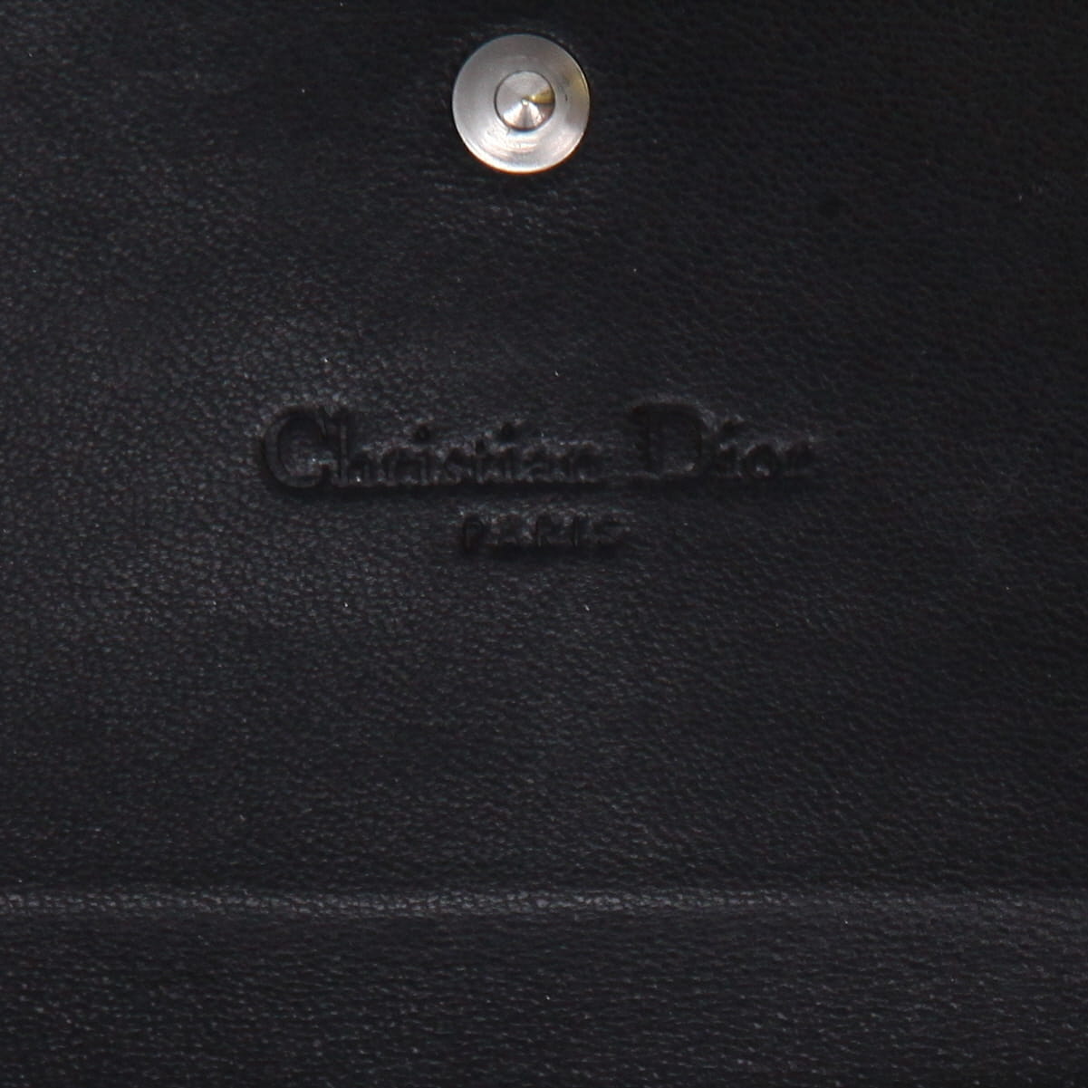 Borsa a tracolla Dior  Lady Dior Wallet on Chain in pelle cannage nera - Detail D2