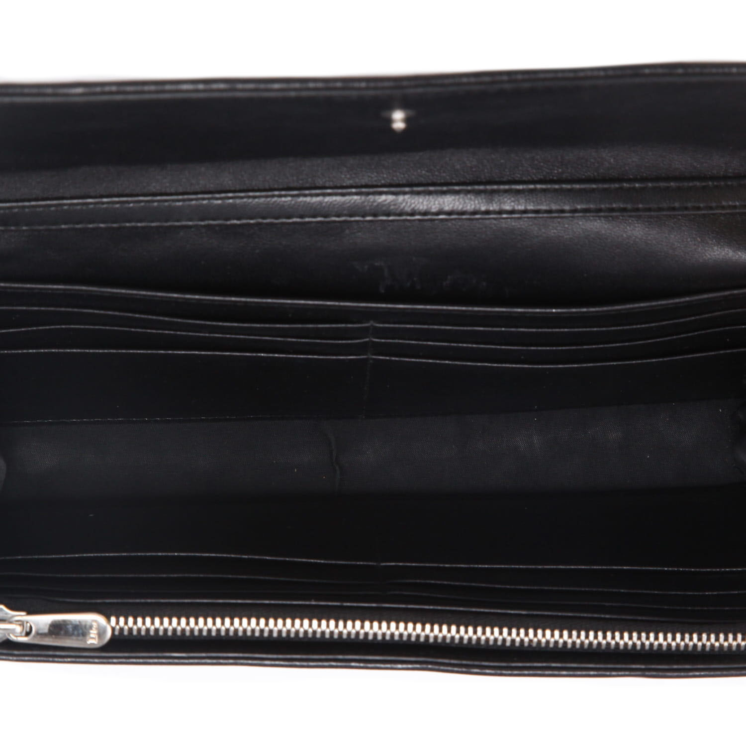 Borsa a tracolla Dior  Lady Dior Wallet on Chain in pelle cannage nera - Detail D3