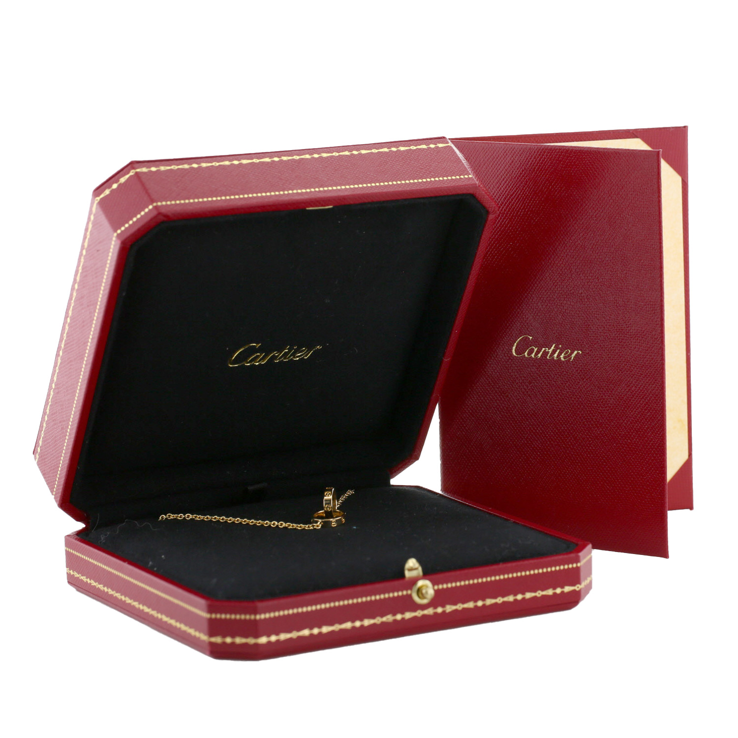 Cartier Love necklace in yellow gold - Detail D2