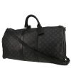 Bolsa de viaje Louis Vuitton  Keepall 55 en lona Monogram gris Graphite y cuero negro - 00pp thumbnail