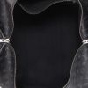 Bolsa de viaje Louis Vuitton  Keepall 55 en lona Monogram gris Graphite y cuero negro - Detail D7 thumbnail