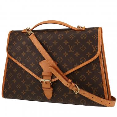 Borsa Louis Vuitton  Bel Air in tela monogram cerata e pelle naturale