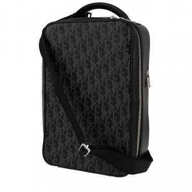 Bolsito de mano Dior  Marsupio en cuero Monogram y cuero negro