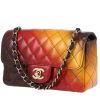 Chanel  Mini Timeless shoulder bag  in orange, red and burgundy patent quilted leather - 00pp thumbnail