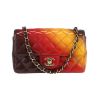 Chanel  Mini Timeless shoulder bag  in orange, red and burgundy patent quilted leather - 360 thumbnail