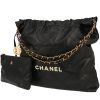Chanel  22 shopping bag  in black leather - 00pp thumbnail
