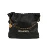 Chanel  22 shopping bag  in black leather - 360 thumbnail