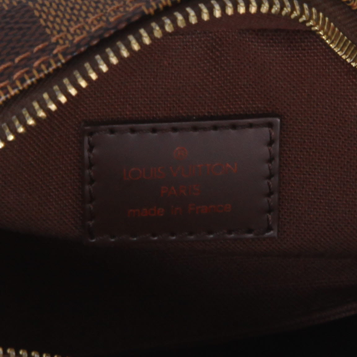 Borsa a tracolla Louis Vuitton  Olav in tela a scacchi marrone e pelle lucida marrone - Detail D2