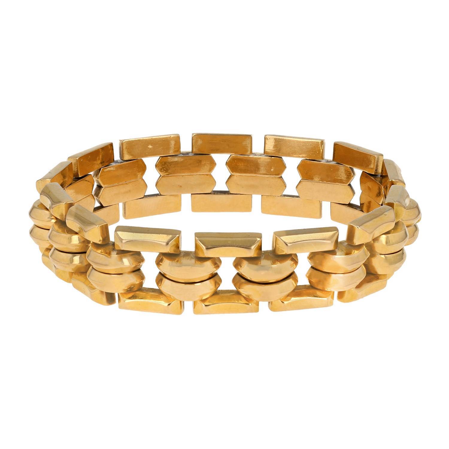 Bracelet Vintage  en or jaune - 00pp