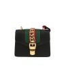 Gucci  Sylvie shoulder bag  in black leather - 360 thumbnail