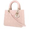 Bolso de mano Dior  Lady Dior en cuero cannage rosa - 00pp thumbnail