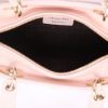 Dior  Lady Dior handbag  in pink leather cannage - Detail D3 thumbnail