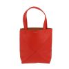 Loewe  Fold Puzzle mini  shopping bag  in red leather - 360 thumbnail