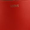 Sac cabas Loewe Puzzle Fold mini  en cuir rouge - Detail D2 thumbnail