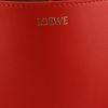 Shopping bag Loewe  Fold mini  in pelle rossa - Detail D2 thumbnail