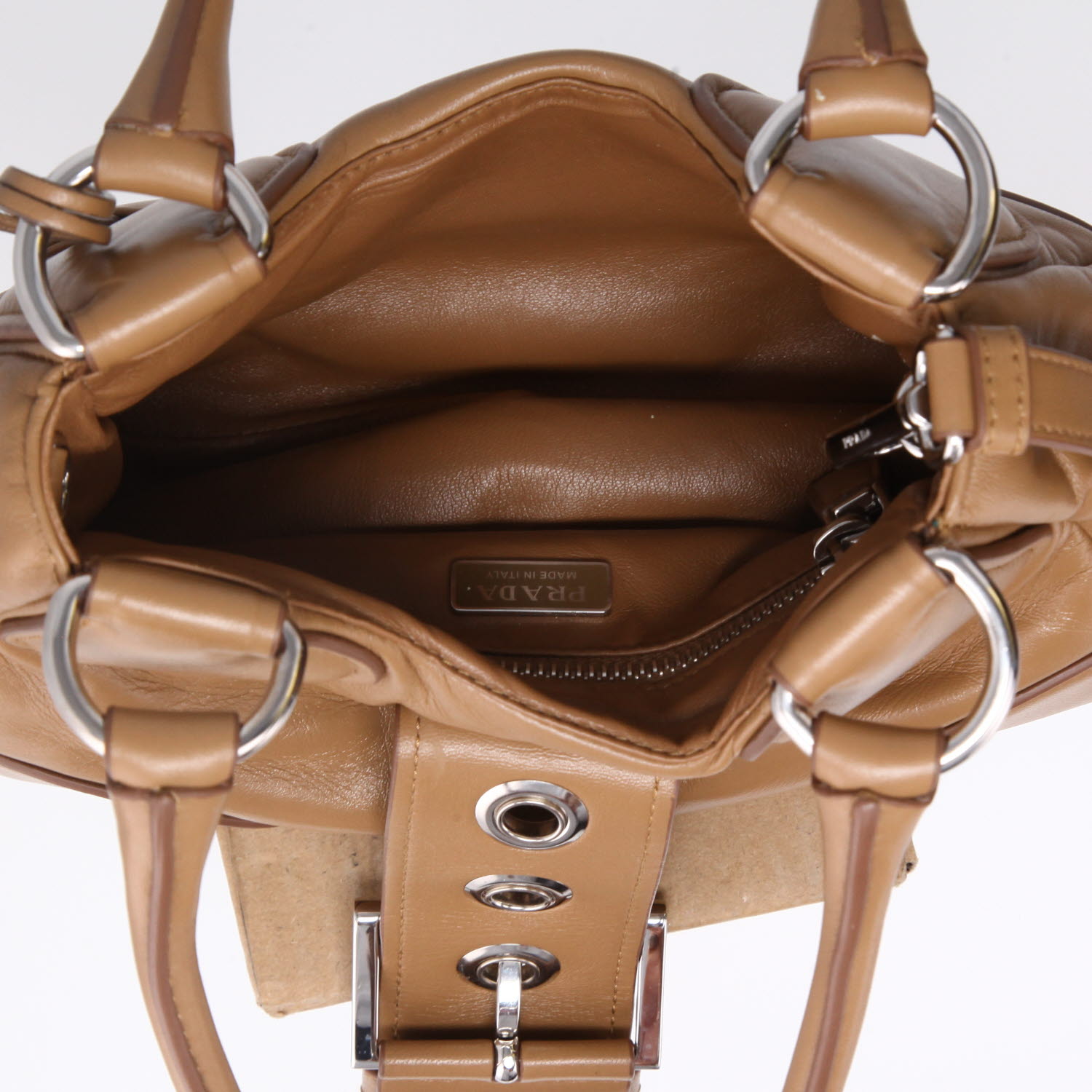 バッグ PRADA moon leather shoulder bag Prada Pre-Owned Moon Leather Shoulder Bag | Black | FARFETCH PL