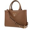 Prada  Symbole shoulder bag  in brown leather - 00pp thumbnail