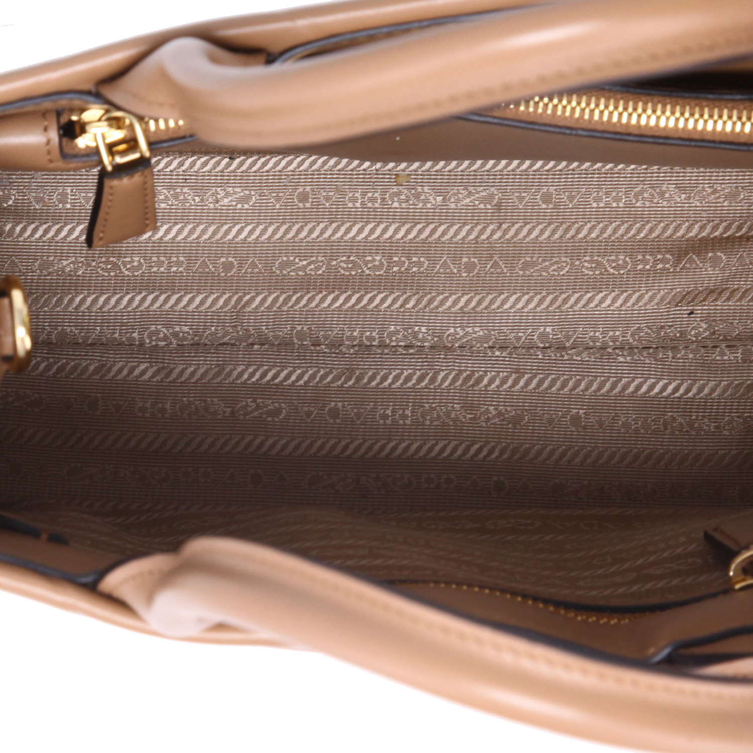 Prada  Symbole shoulder bag  in brown leather - Detail D3