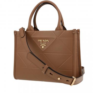 Borsa a tracolla Prada  Symbole in pelle marrone