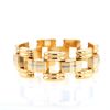 braccialetto Tank Vintage  in oro giallo e oro bianco - 360 thumbnail