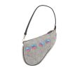 Dior  Saddle handbag  in grey denim canvas - 360 thumbnail
