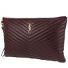 Pochette Saint Laurent  Cassandre in pelle bordeaux - 00pp thumbnail