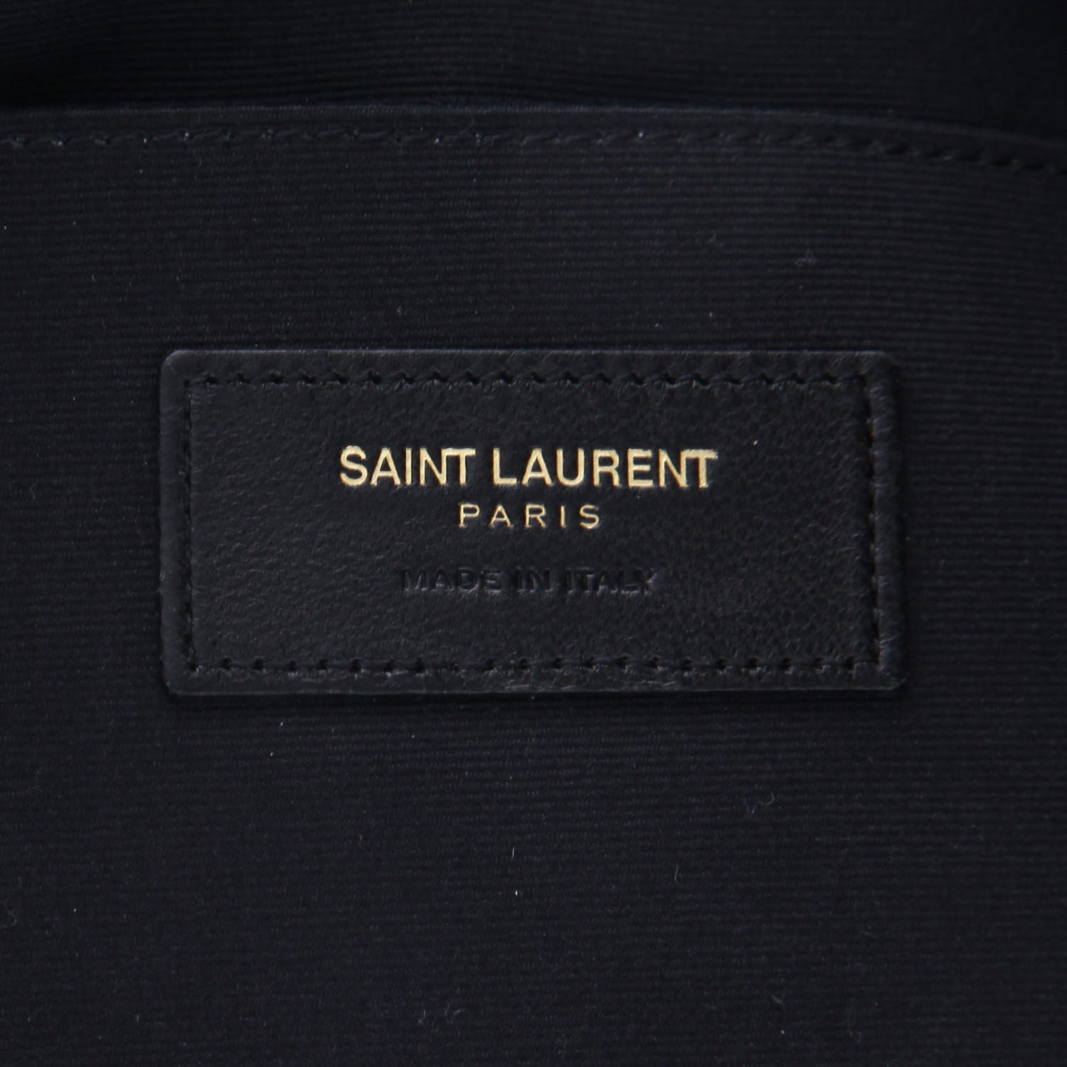 Saint Laurent  Cassandre pouch  in burgundy leather - Detail D2