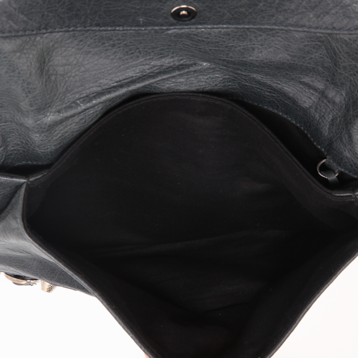 Pochette Balenciaga  City in pelle iridescente grigia - Detail D3