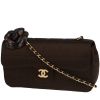 Chanel  Choco bar shoulder bag  in brown satin - 00pp thumbnail