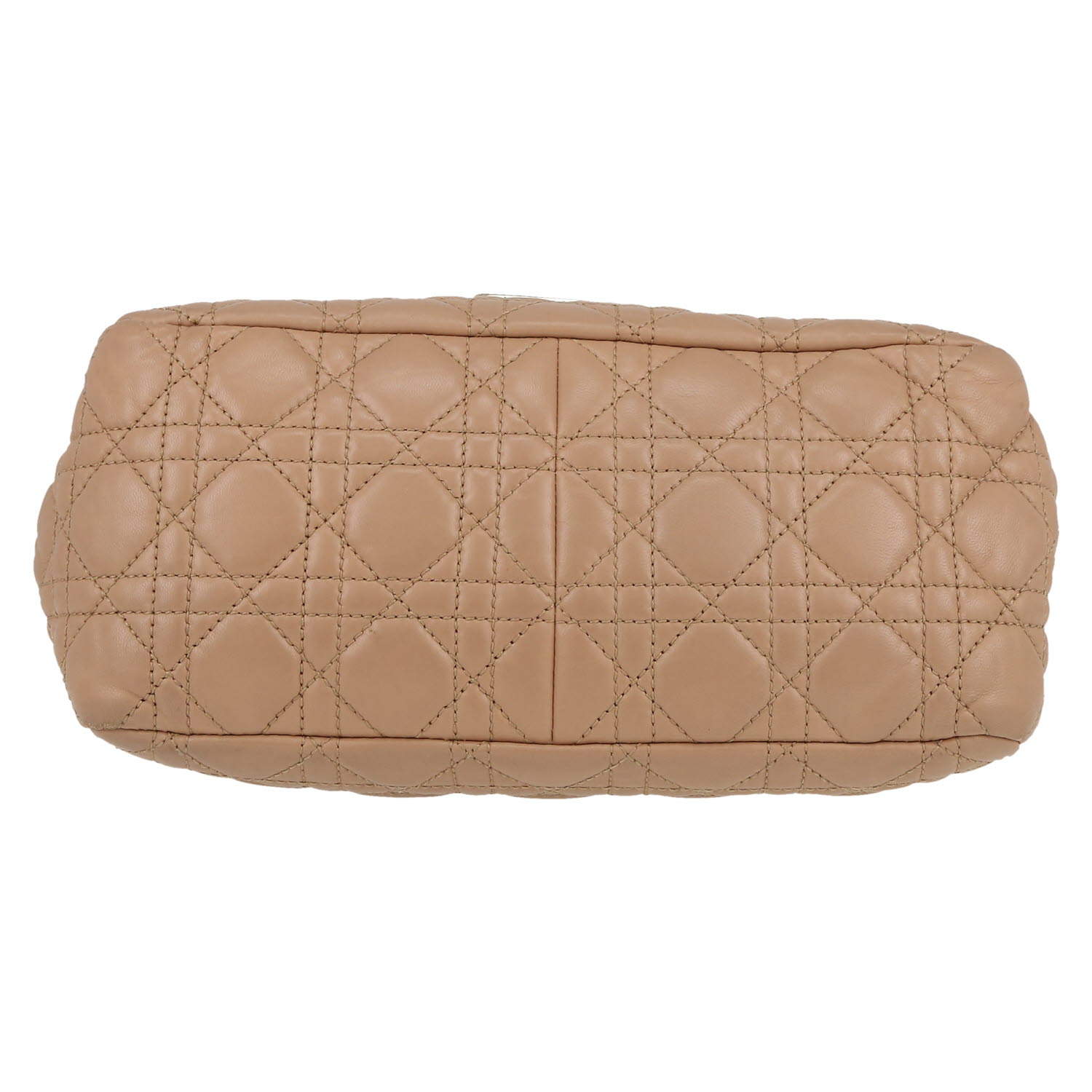 Sac à main Dior  Promenade en cuir cannage beige - Detail D1