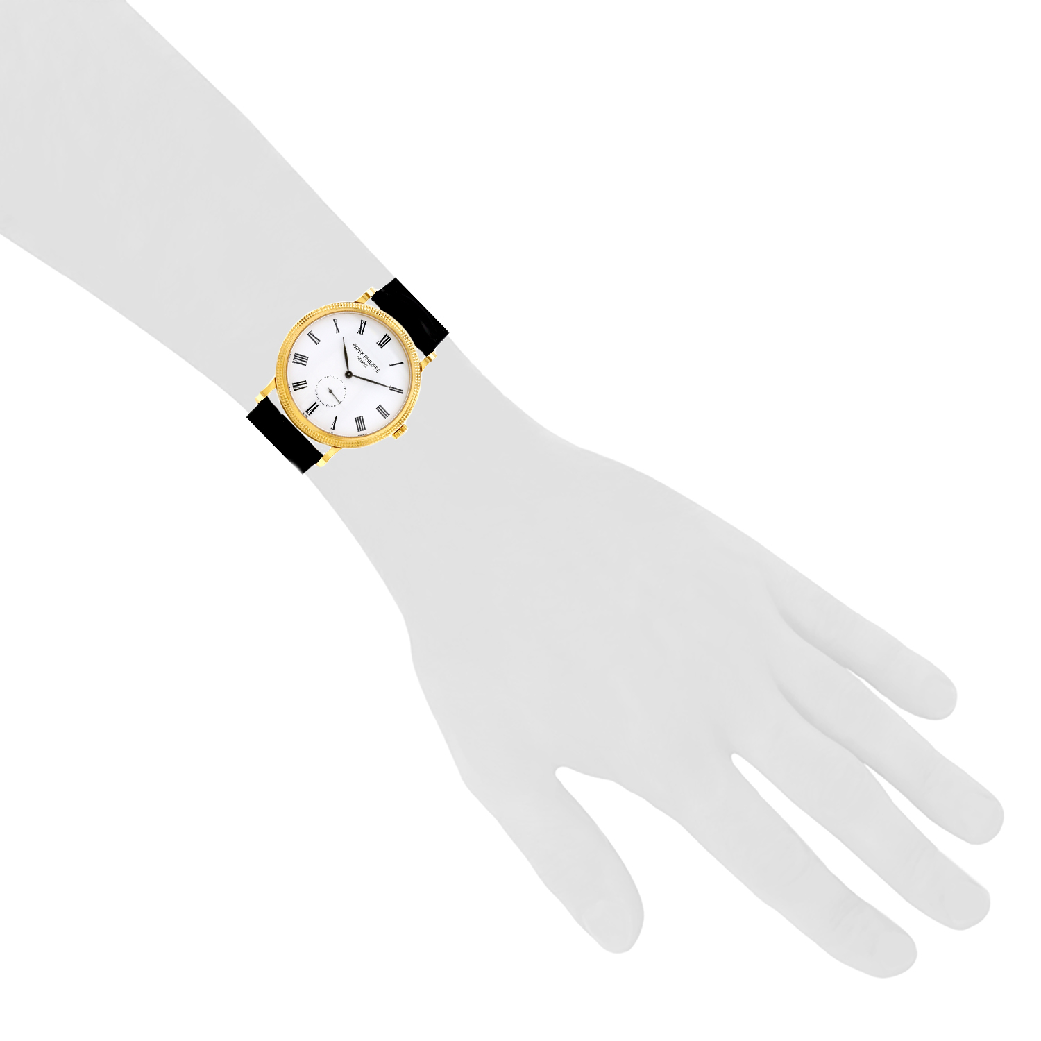 Reloj Patek Philippe Calatrava Clous De Paris de oro amarillo Ref: Patek Philippe - 5119  Circa 2000 - Detail D1