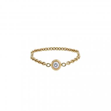 Anello flessibile Dior Mimioui in oro giallo e diamante