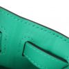 Bolso de mano Hermès  Kelly 32 cm en tejido "H" verde y beige y cuero verde - Detail D4 thumbnail