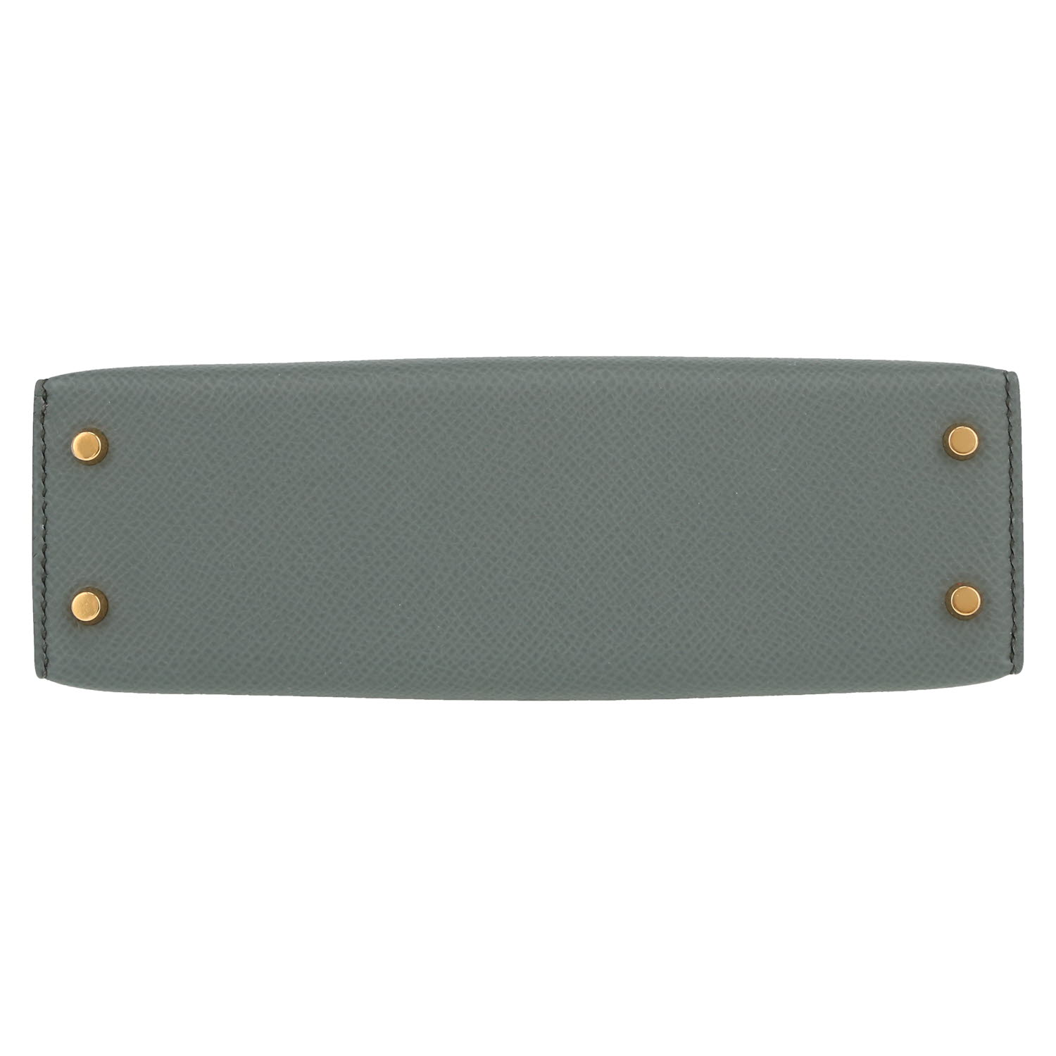 Sac à main Hermès  Kelly 20 cm en cuir epsom gris étain - Detail D1