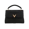 Louis Vuitton  One Handle Very handbag  in black grained leather  and black monogram leather - 360 thumbnail