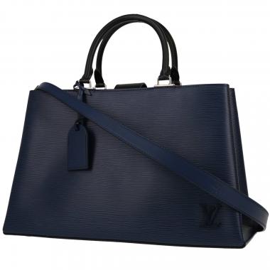 Borsa Louis Vuitton  Kleber in pelle Epi blu marino