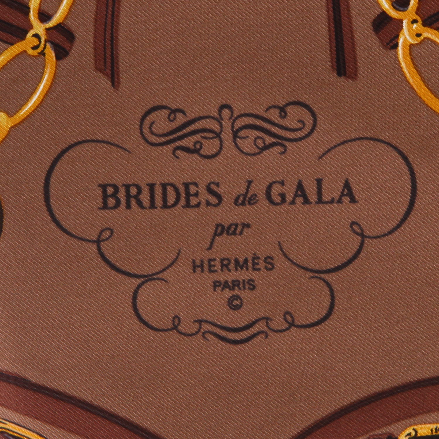 Sac bandoulière Hermès  Silk City en soie marron et cuir marron - Detail D2